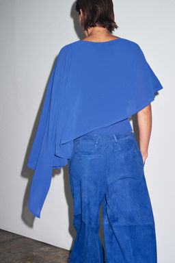 ASYMMETRIC CAPE BODYSUIT - Zara фото 5