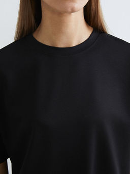 Bisiklet Yaka Oversize Kad?n Ti??rt