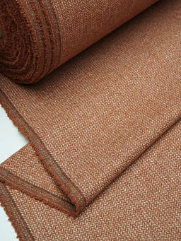 Шерсть пальтово-костюмная Твид Мелкая елочка цв.терракотово-бежевый, ш.1.5м, шерсть-40%, п/э-60% - Купава фото 10