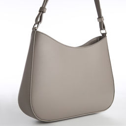 Сумка женская багет TEXTURA на молнии, 28×6×17 см, серая