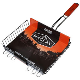 Решётка-гриль для мяса Maclay Premium, хромированная сталь, 57x31 см, рабочая поверхность 31x28 см  фото 3