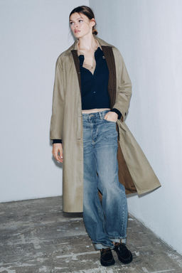 ZW COLLECTION BAGGY MID-WAIST JEANS - Zara фото 6
