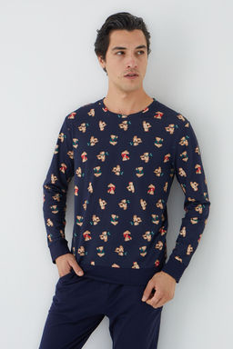 TRENDYOL MAN Cok Renkli Regular fIT Orme Pijama Tak?m? TMNAW25PT00072