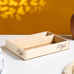 Кашпо деревянное, 27.5204.5 см Для тебя, 2 отдела, гравировка