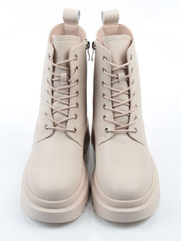 04-PAS70-2Z LT. BEIGE Ботинки зимние женские (натуральная кожа, 100% шерсть)