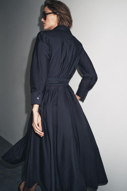 ZW COLLECTION POPLIN SHIRT DRESS - Zara фото 3