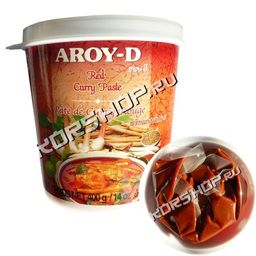 Красная паста карри AROY-D 400 г Акция