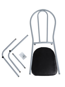 Стул разборный "Титан" титан/черный