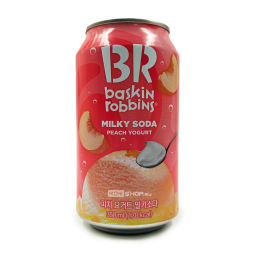 Напиток газированный Содовая со вкусом персикового йогурта Baskin Robbins Milky Soda Peach Yogurt (Корея), 350 мл Акция