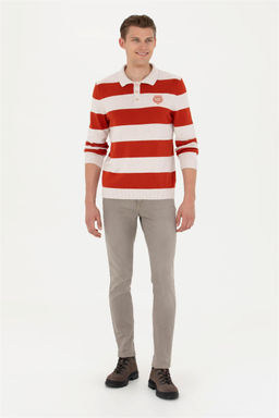 Мужской меланжевый свитер с плиткой - U.s. polo assn фото 11