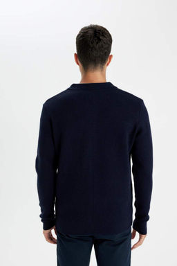 Кардиган стандартного кроя с воротником-поло - Defacto фото 6