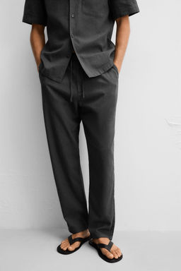 COTTON/LINEN TROUSERS - Zara фото 6