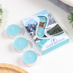 Цена за 2 шт. Набор чайных свечей ароматических "Горный воздух", 3,8х1,6 см, 3,5 ч, 12 г, 6 штук