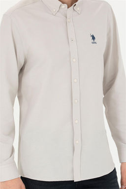Мужская базовая рубашка с длинным рукавом Stone - U.s. polo assn фото 6