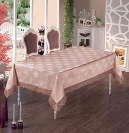 Скатерть EFOR AHENK 160*350 прямоугольная пудровый