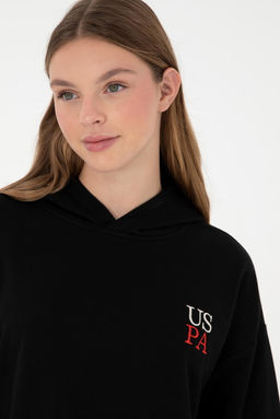 Женский черный свитшот Неожиданная скидка в корзине - U.s. polo assn фото 2