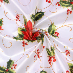 Цена за 2 шт. Скатерть новогодняя Доляна «В преддверии Рождества» 145×220 см, 100% п/э