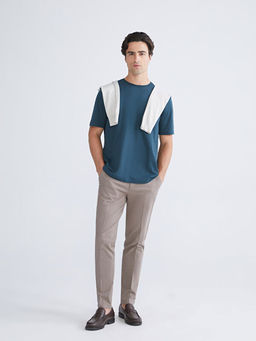 Bisiklet Yaka Penye Erkek Ti??rt