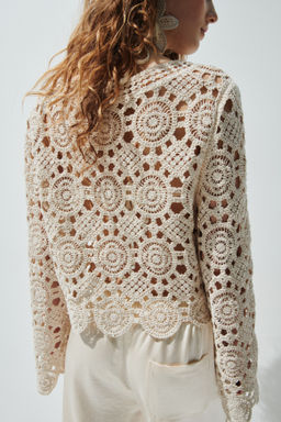 Top en punto calado efecto crochet - H&m фото 3