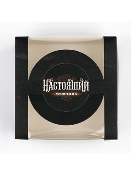 Цена за 5 шт. Коробка под бенто-торт с окном «Настоящий мужчина», 14×14×8 см