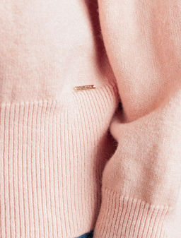 D34.206 Свитер женский пудровый