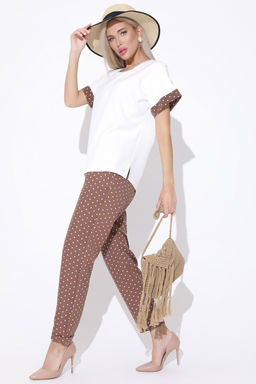Брюки Саббиани (горох мокко) - Эльза фото 3