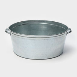 Таз для бани, круглый, оцинкованная сталь, 38 л