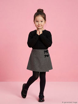 Fiyonklu Ta?l? K?z ?ocuk ?ort Etek ve K?lotlu ?orap