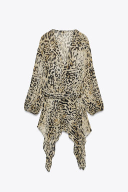 ZW COLLECTION ANIMAL PRINT TOP - Zara фото 4