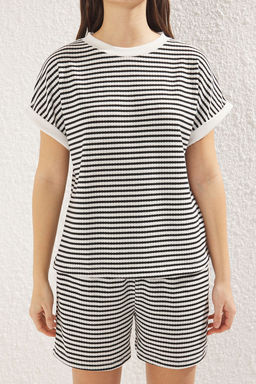 Cok Renkli Jalarl? Regular/Normal Kal?p Esnek Orme Alt-Ust Tak?m TWOSS25AU00000 - Trendyolmilla фото 3