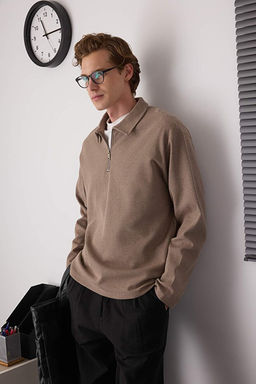 Ta_ D___k Omuz Regular Fermuarl_ Polo Yaka T-shirt/Sweatshirt TMNAW26PO00000