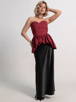 Корсет Эпатаж (вишневый) Б15216-53М - Lt collection фото 10