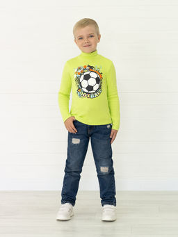 Джемперводолазка салатовая рисунком мяч