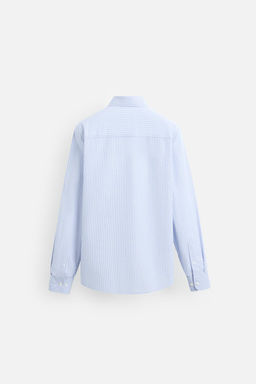 STRIPED SHIRT WITH CONTRAST COLLAR - Zara фото 8