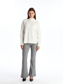 Beli Lastikli D?z ?spanyol Pa?a Kad?n Pantolon