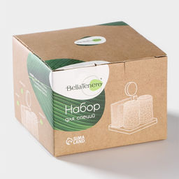 Набор фарфоровый для специй BellaTenero, 4 предмета: солонка, перечница, салфетница, подставка-держатель, белый  фото 15