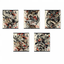 Цена за 5 шт. Тетрадь общая ученическая ErichKrause Ink Style, 48 листов, клетка_MIX-PACK фото 2