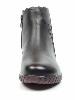01-5507 BLACK Ботинки демисезонные (натуральная кожа, байка) - No name фото 9