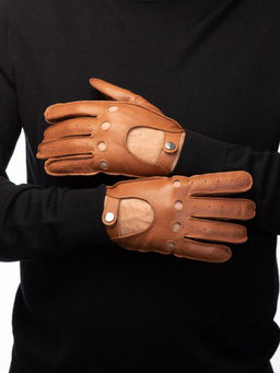 Перчатки мужские б/п OS899 camel - Eleganzza фото 5