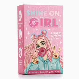 Подарочный набор LOVELY girl, шампунь и бальзам для волос, 2?100 мл, Beauty Fox фото 9