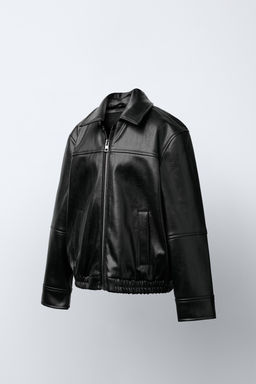 FAUX LEATHER BOMBER JACKET - Zara фото 2
