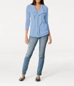 Пуловер, голубой - Patrizia dini фото 3