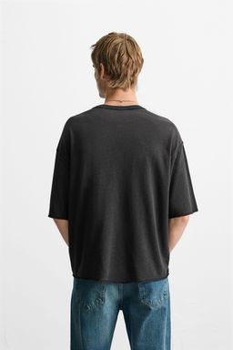 WASHED PRINT KNIT T-SHIRT - Zara фото 3