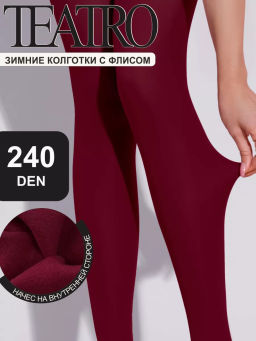 Колготки женские TEATRO ICE STYLE 240 den COLOR бордовый
