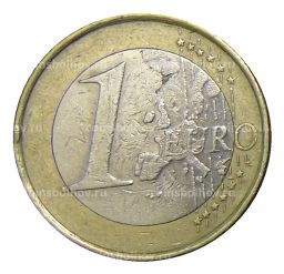 Монета 1 евро 2002 года Германия