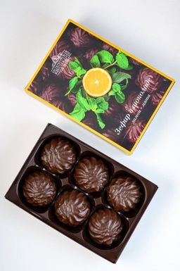 Зефир в шоколаде (лимон · мята), 180 г