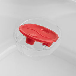 Контейнер для продуктов пластмассовый Bergamo 1,6л, 19,3х16,9х9,5см, с клапаном, полипропилен, белый, подходит для СВЧ (Россия) - Домашняя мода фото 3