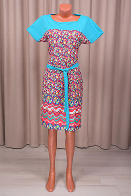 Платье трикотажное с поясом (210-20) - Плиона фото 2