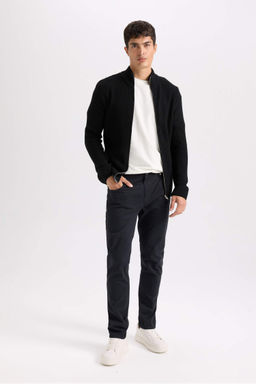 Yazl?k Gabardin Chino Kanvas Pantolon Slim Fit Dar Kesim Dar Paca Cepli - Defacto фото 4