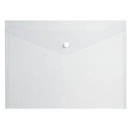 Цена за 2 шт. Пластиковый конверт INFORMAT А4, на кнопке, прозрачный 180 мкм